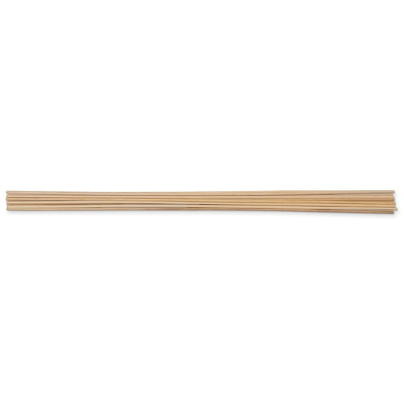 Creativity Street Wooden Dowel Rods - Pkg of 12, 1/4" x 36"