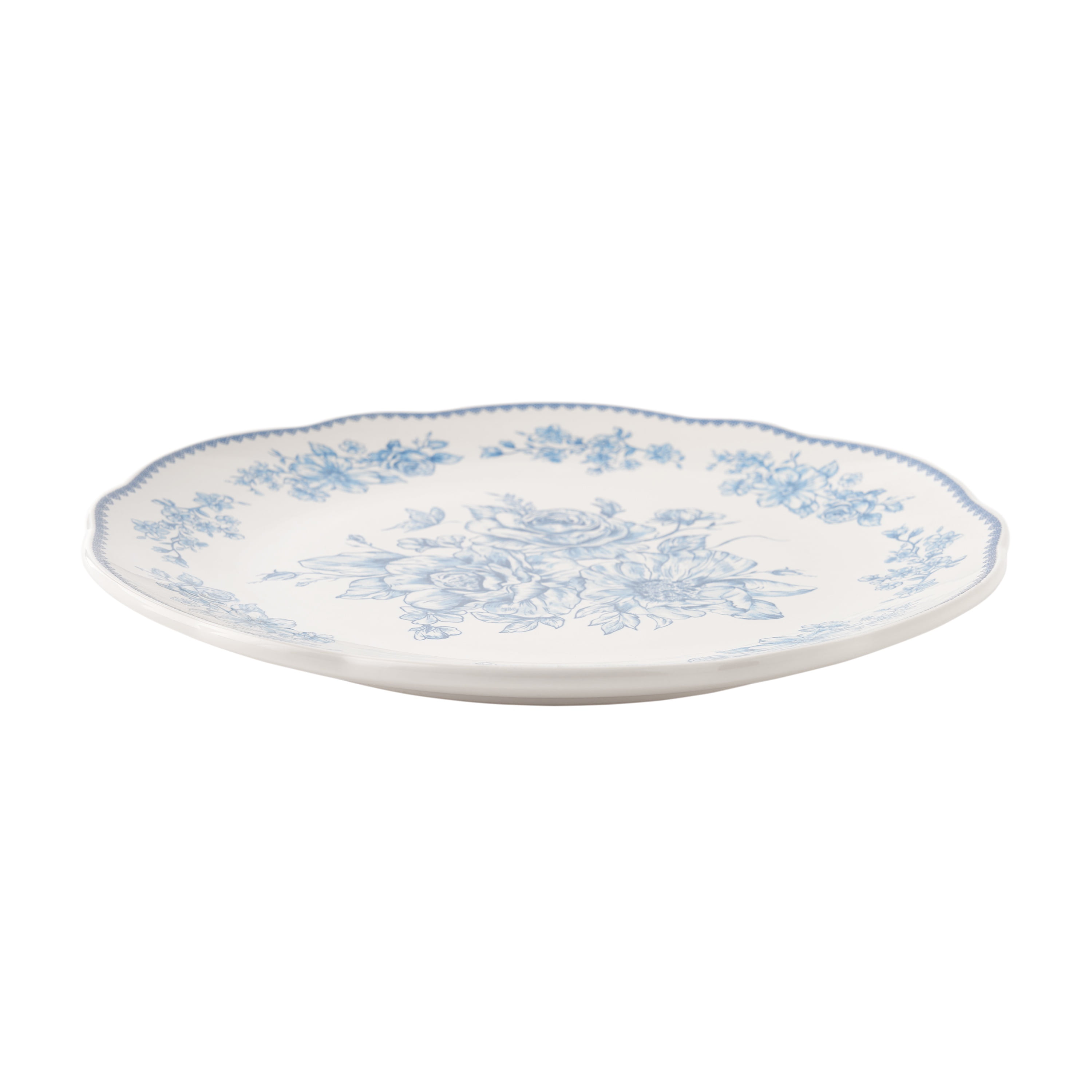 The Pioneer Woman Agatha Stoneware Dinner Plate, Blue