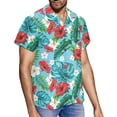 thumbnail image 2 of KUIFORTI Hawaii Plumeria Matching Vacation Outfits for Couples Fashionable Mens Casual Shirts Hawaii Dress Soft and Comfortable with Soft Fabric Quick-dry for Romantic Date, 2 of 5