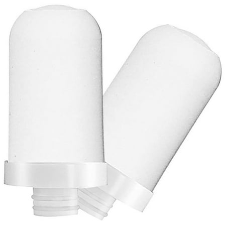 

Faucet Water Filter Cartridges 2 Pack 8-Layer Cleaning Universal Deep Sea Diatom Earth Ceramic Filter