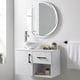 thumbnail image 1 of Set de Mueble Organizador de Baño con Lavabo y Espejo Luz LED Diseño Flotante blanco, 1 of 7