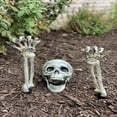 thumbnail image 2 of Piquets Squelettes Réalistes Décorations d'Halloween pour Jardin, 2 of 7