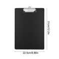 thumbnail image 3 of WEGFTDUOP A4 Clipboard Folder with Hook, 12.2" x 8.9" Plastic Writing Board, Black, Home Office School Document Organizer, 3 of 6
