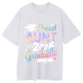 thumbnail image 4 of MEICHEN Graduation Gifts for Her: Women's Leisure Fashion Graduation Season Printed Short Sleeve Tshirts Womens Spring Summer Tops, 4 of 4