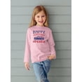 thumbnail image 2 of Happy Birthday America! Long Sleeve Toddler -Image by Shutterstock,  2 Toddler, 2 of 4