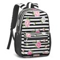 thumbnail image 2 of Pioneer Flower Floral Print Pattern 17" School Backpacks for Teens,Waterproof Oxford Fabric,S-Shape Padded Straps for School,Travel,Hiking,Camping, 2 of 5