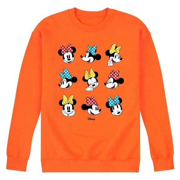 Disney - Mickey & Friends - Minnie Mouse - All the Expressions of Minnie - Men's Crew Neck Fleece Pullover