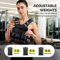 thumbnail image 4 of Chaleco pesado PACEARTH Ironsand Weight Chaleco de 5 a 9 kg para hombres/mujeres, 4 of 7