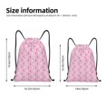 thumbnail image 2 of Xecao Breast Cancer Awareness5 Pattern Sports Drawstring Backpack - String Swim Gym Bag with Wet Proof Pocket for Women&Men-Small, 2 of 6