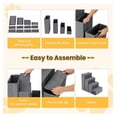 thumbnail image 6 of 4-Step Dog Stairs, 23 Inch Tall Foldable Pet Stairs for Small and Medium Dogs Cats, with Storage Compartments and Non-Slip Bottom, Adjustable Dog Steps for Bed, Couch, or Sofa, 6 of 9