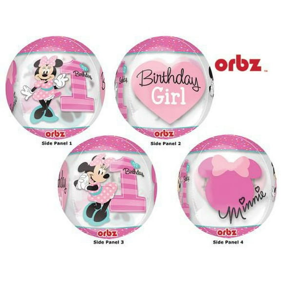 Anagram 16" Orbz Minnie Mouse 1st Balloon