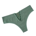 thumbnail image 2 of Puntoco Bragas para mujer, cintura alta, cintura baja, color melocotón, glúteos levantados, ligeras, transpirables, sin costuras, tanga, ropa interior, 2 of 5