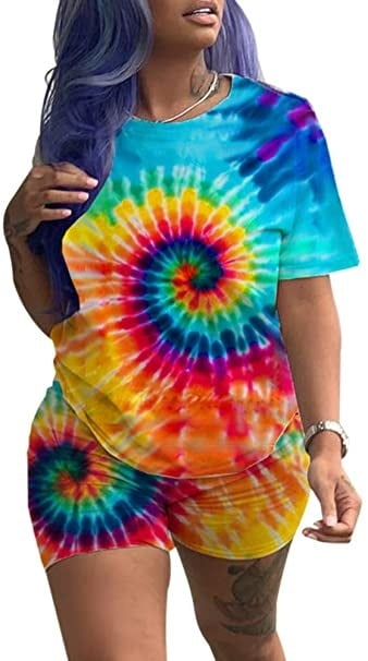 Color Tie Dye Short Sleeve 
