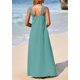 thumbnail image 2 of Vestido de verano PRETTYGARDEN para mujer 2025 con tiras holgadas, azul y verde, 2 of 8