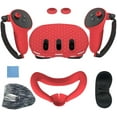 thumbnail image 1 of 7pcs Accessories Set Silicone VR Front Shell Protector Controller Grips Cover Anti-Scratch Protective Cover Face Cover Lens Cover for Meta Quest 3, 1 of 5