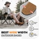 thumbnail image 4 of FitVille-zapatos de senderismo anchos para hombre, mocasines cómodos sin cordones para caminar y Trekking, zapatillas con soporte para el arco, 4 of 4