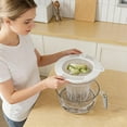 thumbnail image 3 of Kitchen Drain Rack Rice Washer Strainer Bowl Efficient Side Drainers For Cleaning Fresh Fruits Vegetables, 3 of 3