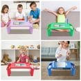 thumbnail image 3 of 4-Pack Kids Lap Desk Trays with Storage & Cup Holder, Multicolor Plastic Study Trays for Eating, Reading, Drawing, 11LBS Capacity, Bed Sofa Desk for Toddlers, 3 of 14