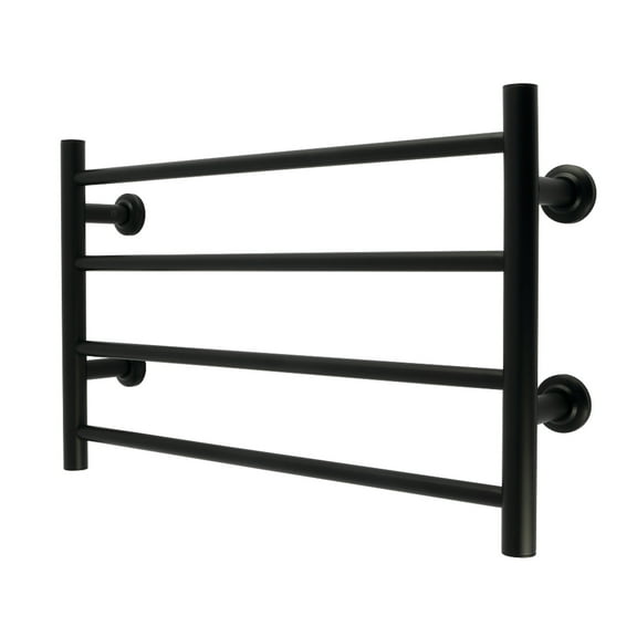 Kingston Brass DTM241640 Palatine 24" x 16" Stainless Steel Wall Mount 4-Tier Towel Rack, Matte Black