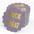 thumbnail image 4 of Inkdotpot Gold Foil Paper Hang Tags Trick Or Treat Halloween Favor Tags 50 Pieces, 4 of 6