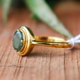 thumbnail image 2 of Moss Agate Gemstone Ring, 925 Sterling Silver Ring, Gold Plated Band Ring, Gemstone Ring, Statement Ring, Engagement Ring, Personalized Gift, 2 of 4