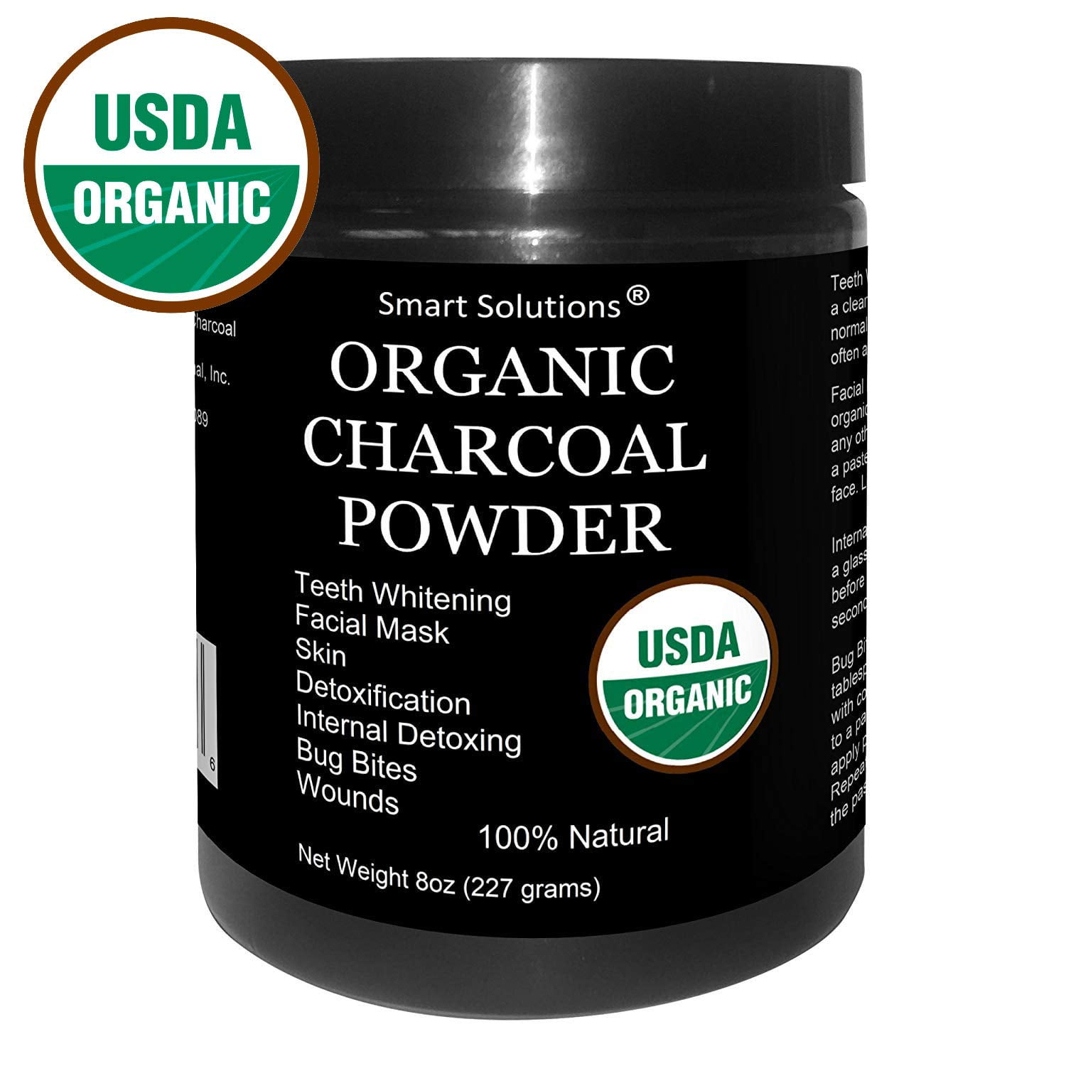 Organic Charcoal Powder - The Only USDA Certified Organic. Food Grade Powder, Non-GMO, Vegan, No ...