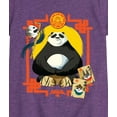 thumbnail image 3 of Kung Fu Panda 4 - Po Kung Fu Panda 4 - Girls Fitted Short Sleeve Graphic T-Shirt, 3 of 5