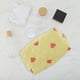 thumbnail image 4 of Bolsa de Maquillaje Cuadrada de Rayas de Fresa Acolchada Única para Viajes de Poliéster Amarillo, 4 of 6