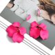 thumbnail image 4 of Romantic sweet acrylic petal long dangle drop earrings for women girl 2023 trend luxury fairy grunge pendant jewelry accessories----Yellow--Product co Yellow, 4 of 5