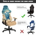 thumbnail image 5 of TSOVTHRID Sea Turtle Beach Starfish Print 4 Pcs Gaming Chair Covers Cat Scratch Proof Rotating Gaming Chair Protector with Armrest Slipcovers Soft Office Desk Chair Cover, 5 of 7