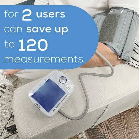 Beurer - Talking Upper Arm Blood Pressure Monitor - White