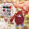 thumbnail image 2 of Wovilon Doll Keychain, Cute Fluffy Big Eyes Baby Doll Keychain Pompom Car Keyring Wallet Bag Phone Pendant Bag Charm, 2 of 2