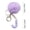 J_Base#1080, variant on 26 Letter Purple Velvet Ball Pendant Keychain, Personalized Initial Backpack Charm, Small Holiday Gift, Soft Plush Accessory for Bags