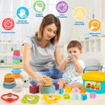 thumbnail image 2 of Juego de juguetes Montessori GJOF2YK para bebés de 6 a 18 meses con 34 piezas, 2 of 6