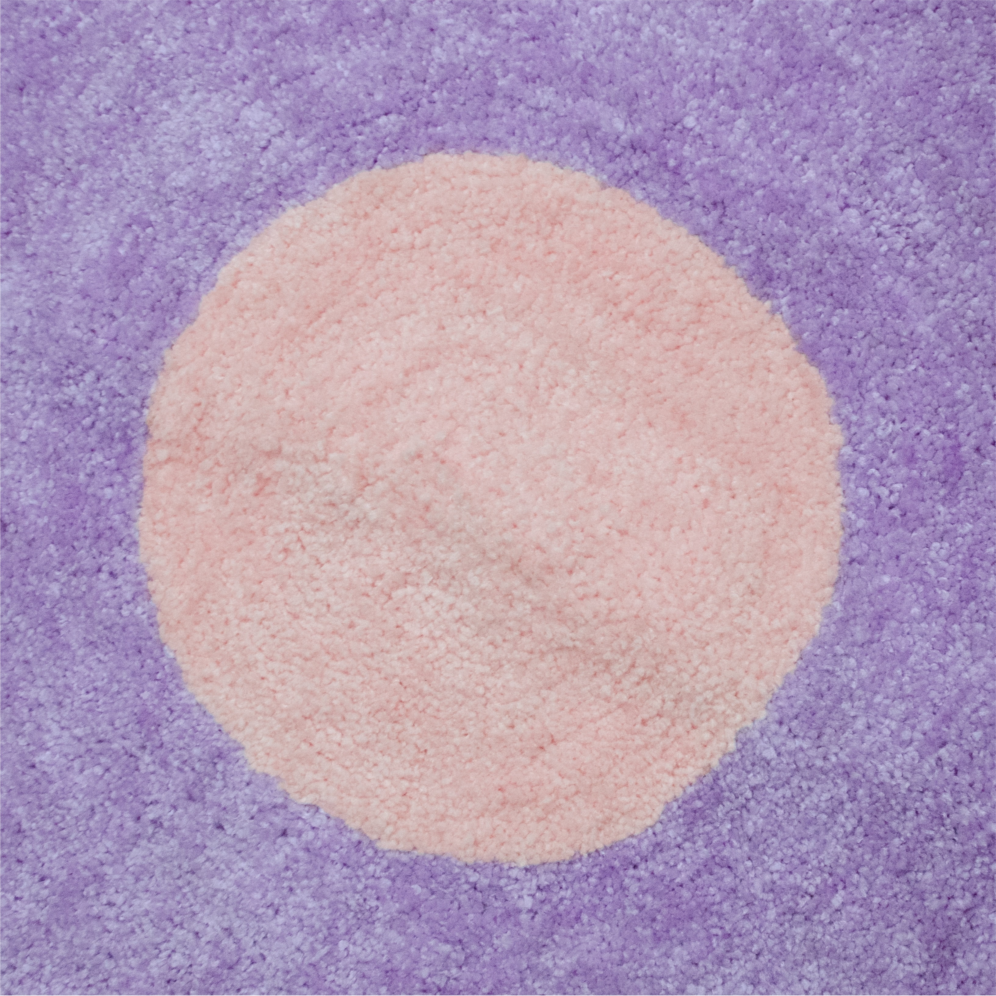 Urban Shop Daisy Flower Shape Accent Rug with Anti-Skid, Purple, 30" x 30"