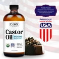 thumbnail image 2 of Aceite de ricino C CARE orgánico prensado en frío sin refinar 960 ml, 2 of 6