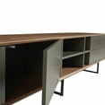 thumbnail image 3 of 94.49" X 16.54" X 19.69" Media Stand in Walnut & Dark Gray, 3 of 5