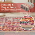 thumbnail image 6 of Hasoo 5' x 7' Modern Rugs for Bedroom Imitation Braided Pattern Soft Geometric Living Room Carpet, Colorful, 6 of 7