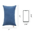 thumbnail image 2 of Flxxie 2 Pack Microfiber Tiny Pillows, Ultra Soft Machine Washable Mini Pillows for Toddler, Travel, Pets, 11"x7", Denim Blue, 2 of 8