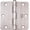 Antique Nickel, variant on Stone Harbor Hardware Standard Hinge, 3-1/2 Inches, 1/4" Radius Corner, Bulk Pack (100 Each), Antique Brass