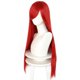 thumbnail image 4 of Peluca ANOGOL roja de 80 cm de largo, recta, para mujer, Halloween, 4 of 7