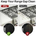 thumbnail image 3 of ABPETE  Stainless Steel Stove Counter Gap Cover (2 Pack), Oven Gap Filler, Stove Gap Filler for Kitchen, Range Trim Kit, Easy Clean with Heat Resistant, Adjustable Length 13.8” to 27.6”, 3 of 8