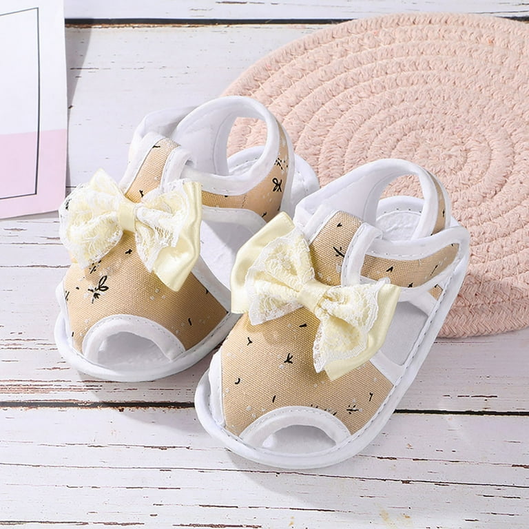 Infant Toddler Girls Boys Shoes Sandals Flat Bottom Non Slip Half Open Toe Slip Summer Breathable Soft Shoes Toddler Lightweight Shoes Girls Heels Size 3 Slides for Kids Shoes Toddler Girl Dress