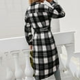 thumbnail image 6 of DailyTrove Women's Maxi Plaid Shacket Dress - Cotton-Blend Casual & Festival Wear, Flowy for Gatherings, 6 of 6