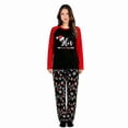 thumbnail image 4 of iHapHap His Hers Christmas Pajamas, Cotton Blend Couple Sleepwear Set, Womens S, 4 of 7