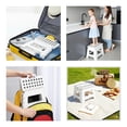 thumbnail image 6 of Utopia Home Folding Step Stool with Handle – 9 Inch Anti Slip Collapsible Stool – Holds Up to 300 lbs – Sturdy Plastic Step Stool Foldable for Kitchen, Bathroom and Home Use (1-Pack, White), 6 of 8