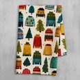 thumbnail image 2 of Ugly Sweater Christmas Tree Hand Towel Nordic Folk Art Kitchen and Bathroom Decor Absorbent Tea Towels Hand Drying Baking Cooking Cloth for Kitchen Decor, Christmas Gift, 2 of 4