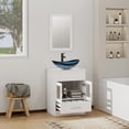 thumbnail image 5 of ELECWISH 24" Vanity Bathroom Cabinet with Mirror and Vessel Sink Bowl Faucet Combo Set, 5 of 12