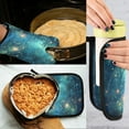 thumbnail image 5 of Yayeee Oven Mitts and Pot Holder Set of 4 Heat Resistant Kitchen Gloves Baking Hot Pad, Magical Forest Glowing Lights, 5 of 5