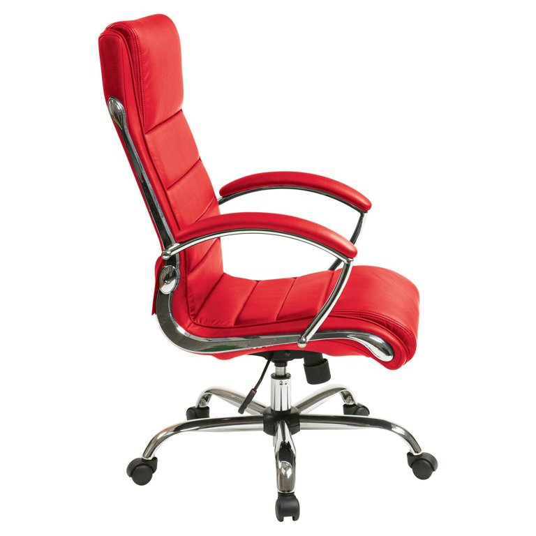 OFFICE STAR, Adj Arm, Burgundy, Desk Chair - 15Z324